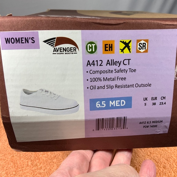 Women's Avenger Work Shoe A412 Alley CT - SZ 6.5 - Picture 15 of 15